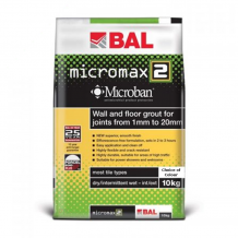 BAL Micromax 2 Flexible Wall & Floor Grout With Microban 10kg (Choice of Colours)